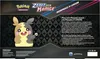 The back of a Pokemon TCG product box, featuring the character Morpeko and product details. Produktbild-Vorschau