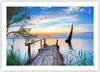 Poster - Poster ohne Rahmen - Brücke See - 70x50 cm - Wand Produktbild-Vorschau 1