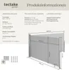 tectake® Aluminium Doppel-Seitenmarkise ausziehbar, Produktbild-Vorschau 5