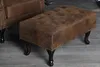 riess-ambiente Chesterfield Fußhocker 80cm antik braun mit Produktbild-Vorschau 2