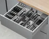 metaltex Schubladen-Organizer Multi-Fit ABS grau Produktbild-Vorschau 7