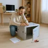 Extralink Racková skříň 12U 600x600 ASP Šedá namontovaná na Náhled obrázku produktu 7