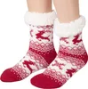 Kuschelsocken mit Rentier-Motiv rot-weiß - 35-38 Produktbild-Vorschau 1