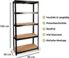 deluxe4home® Scaffalatura per carichi pesanti 40x90x180 cm Anteprima dell’immagine prodotto 9