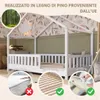 Crazy Pine Letto a Casetta Bianco 90x200 cm – Letto da Anteprima dell’immagine prodotto 5