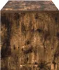 A close-up view of a wooden TV stand with a rustic, weathered finish. Produktbild-Vorschau