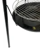 A close-up view of a charcoal grill's leg and part of the cooking grate. Produktbild-Vorschau