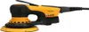 A studio shot of a yellow and black orbital sander against a white background. Produktbild-Vorschau