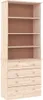 vidaXL Knihovna se zásuvkami ALTA 77x35x186,5cm masivní Náhled obrázku produktu 1