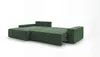 CORNERO Ecksofa mit schlaffunktion VERONA links grün Cord Produktbild-Vorschau 5