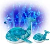 Cloud b®Tranquil Whale™- Nočné svetielko - Veľryba, modrá Náhľad obrázku produktu 13