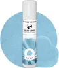 A spray can of food coloring is shown against a background of blue powder. Produktbild-Vorschau