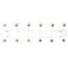 Saturnus Garderobe mit 12 Haken in braun Produktbild-Vorschau 1