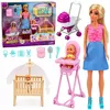 Anlily moeder- en baby-tweeling poppensetaccessoires Productafbeelding-voorbeeld 1