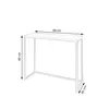 A line drawing of a console table with dimensions indicated. Produktbild-Vorschau