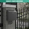 Avalo Brievenbus Zwart RVS - Wandbrievenbus - Incl. Productafbeelding-voorbeeld 8