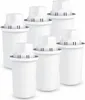 A group of six white water filter cartridges arranged in a staggered formation against a white background. Náhľad obrázku produktu