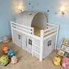 Kinderbett Hochbett 90x190 cm (ohne Matratze), aus weissem Produktbild-Vorschau 6