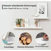 Étagère murale flottante en bois d'érable, blanche, Voir les images du produit 4