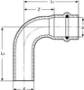 15mm Bogen 90° I/A Kombifitting Frabo DVGW Anteprima dell’immagine prodotto 2