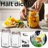 BigDean 6er Set Vorratsgläser 1,1L - Einmachgläser mit Produktbild-Vorschau 7
