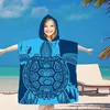 FEBE Badeponcho Kinder Schildkröte  Muster Badetuch Mit Produktbild-Vorschau 2