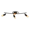 ZMH Deckenleuchte Vintage Deckenlampe Schwarz 4 Flammig E27 Produktbild-Vorschau 9