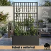 BigDean 2X Blumenkasten mit Rankgitter Pflanzkasten 80x36x Produktbild-Vorschau 4
