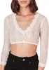 Dirndlbluse Hilke ecru 46 Produktbild-Vorschau 3