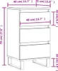 vidaXL Sideboard Räuchereiche 40x35x70 cm Holzwerkstoff Produktbild-Vorschau 8
