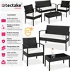 TecTake 401483, Černá, 4 sedadlo/sedadel, Dospělí a děti, Náhled obrázku produktu 3