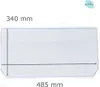 Kühlschrank Einlegeboden - Klarglas 4 mm - 2 abgeschrägte Produktbild-Vorschau 1