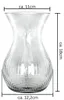 Glasvase „Stripes“ 18 x 12cm – Blumenvase aus Glas für Produktbild-Vorschau 4