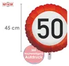 Folienballon Happy Birthday 50 Rund 45cm Helium 50. Produktbild-Vorschau 4