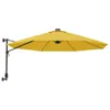 Wand-Sonnenschirm Gelb, Ø 290 cm, Kippbar, UV-beständig, 8 Produktbild-Vorschau 1