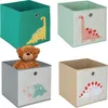 Set da 4 Relaxdays, contenitori per bambini, graziosi Anteprima dell’immagine prodotto 1
