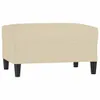 vidaXL Fußhocker Creme 70x55x41 cm Stoff Produktbild-Vorschau 1