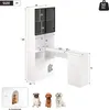 Flieks Schreibtisch Eckschreibtisch mit LED-Vitrinenschrank Produktbild-Vorschau 7