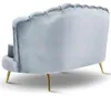 MG Design Sofa 2 Sitzer hellblau 150 cm - mit weicher Produktbild-Vorschau 4