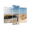 Bilder auf glas - Strand Meer Fußgängerbrücke Ufer - Produktbild-Vorschau 1