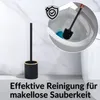 DEKAZIA® Spazzola WC Nera Bambu Silicone – Scopino Bagno Anteprima dell’immagine prodotto 2