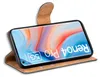A flip case for a smartphone is shown open, displaying the phone's screen. Anteprima dell’immagine prodotto
