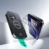 A product shot demonstrating the application of a screen protector to a smartphone. Náhľad obrázku produktu