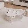 Moderner Couchtisch LORIEN mit Metallgestell Kaschmir Produktbild-Vorschau 4