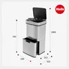Hailo Öko Vario XL 6560010 pattumiera sensore 50 L + 4 Anteprima dell’immagine prodotto 8