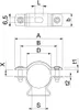 20 Stück Abstandschelle mit Langloch 25-30mm ASL 733 30 ALU Produktbild-Vorschau 3