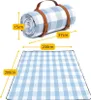 Nepromokavá zahradní pikniková deka 200x200 cm - modrá Náhled obrázku produktu 2