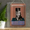 Blechschild Spruch 18x12cm Border Collie Hund protective Produktbild-Vorschau 3