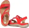 Rieker  Chaussures pour femmes Sandales Rouge Loisirs, Voir les images du produit 7