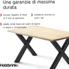 HOLZBRINK Gamba da tavolo in metallo a forma di X | Anteprima dell’immagine prodotto 6